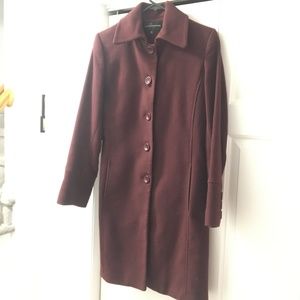 Gaspare Ferrara Pea-Coat - Maroon